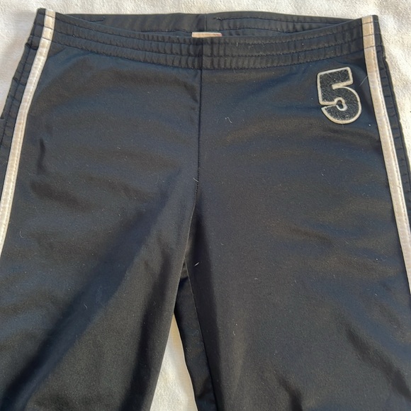 ⭐️ Xhileration VTG athletic work out pants black 5 on front white side stripes S - Picture 9 of 16